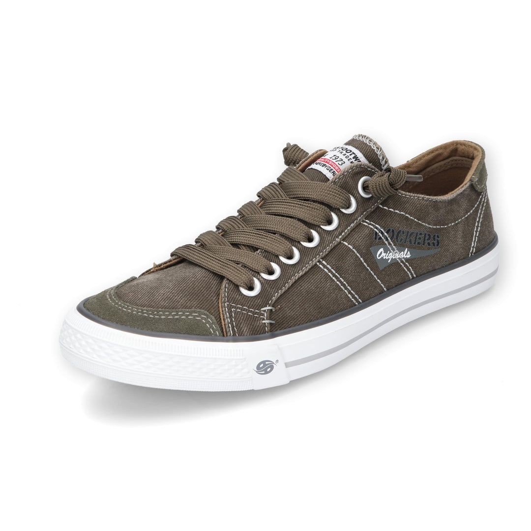 Dockers by Gerli Herren Low-Top Sneaker, Männer Halbschuhe 40 EU Khaki 850, 40 EU Khaki 850