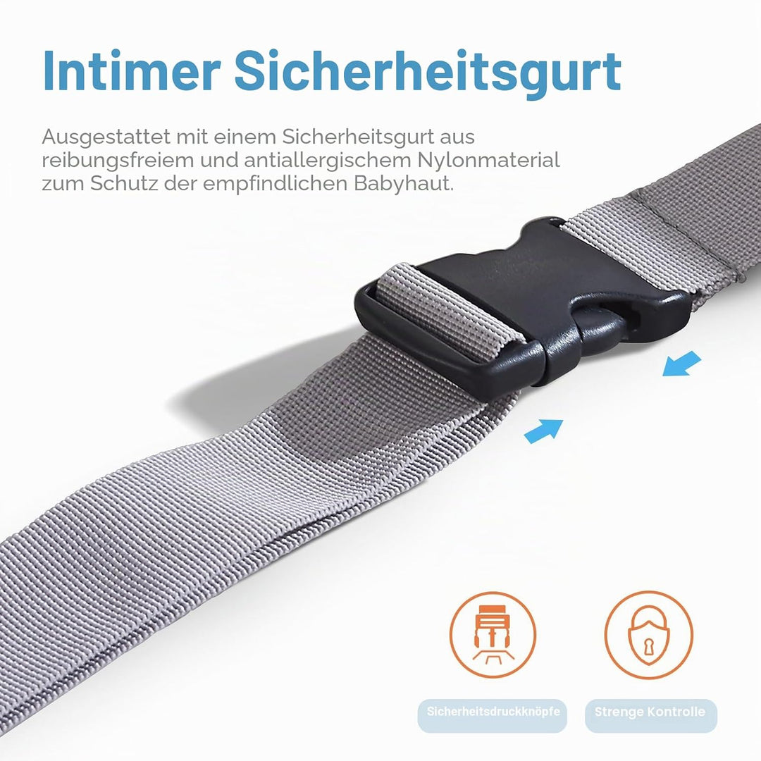 Wandmontierte Wickeleinheit für Babys, Wickeltisch, Wickelstation mit Sicherheitsgurt, Wickeltisch f
