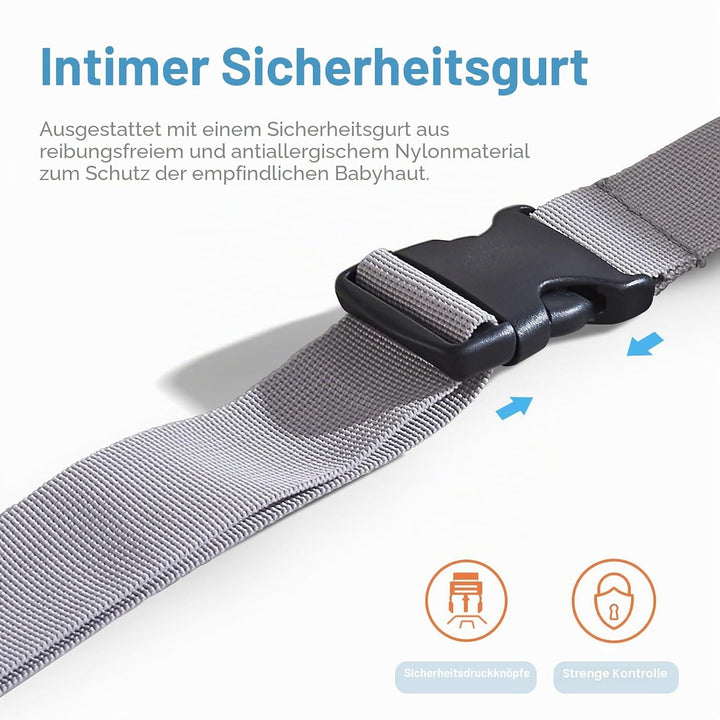 Wandmontierte Wickeleinheit für Babys, Wickeltisch, Wickelstation mit Sicherheitsgurt, Wickeltisch f