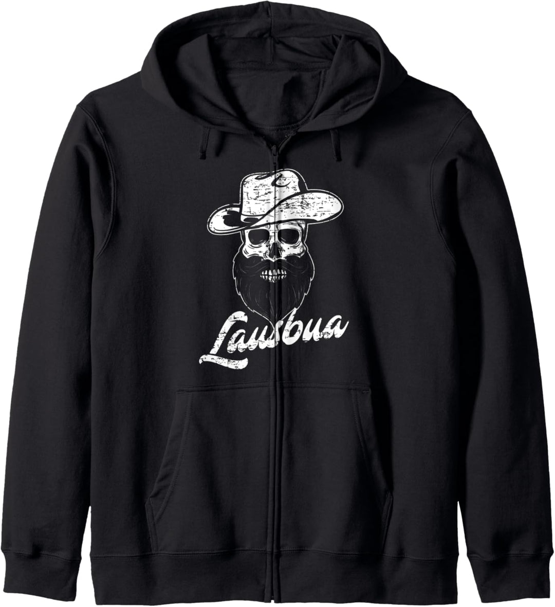 Lausbua cooler Totenkopf Bayern Tirol lustige Sprüche Kapuzenjacke