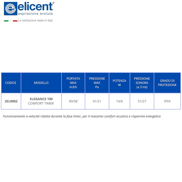 elicent | Elegance Spiralsauger Made in Italy (Timer, 100 mm) 100 mm Timer, 100 mm Timer
