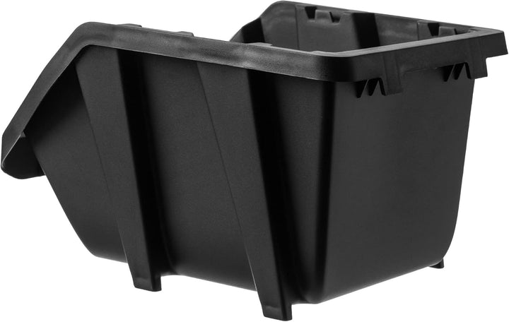 KADAX Werkstatt-Stapelkiste, kleine Sortierbox aus PP Kunststoff, Sichtlagerbox in verschiedenen Grö