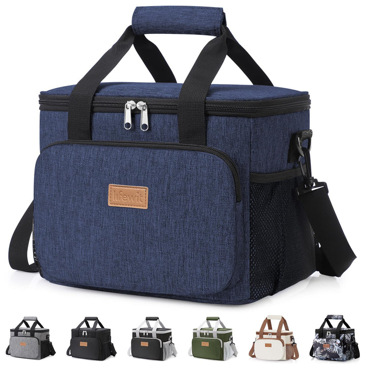 Lifewit Kühltasche klein, Isolierte Cooler Bag, Lunchtasche 9L 12 Dosen Dunkelblau 9L, Dunkelblau 9L