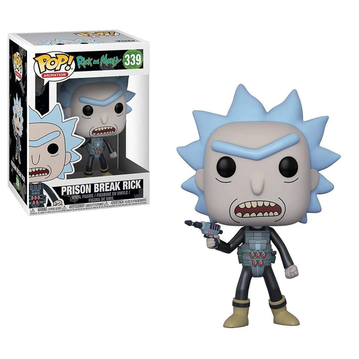 Funko 28450 and Morty S4 POP Vinylfigur: Rick & Morty: Prison Escape Rick, Multi, 3, 75 Zoll