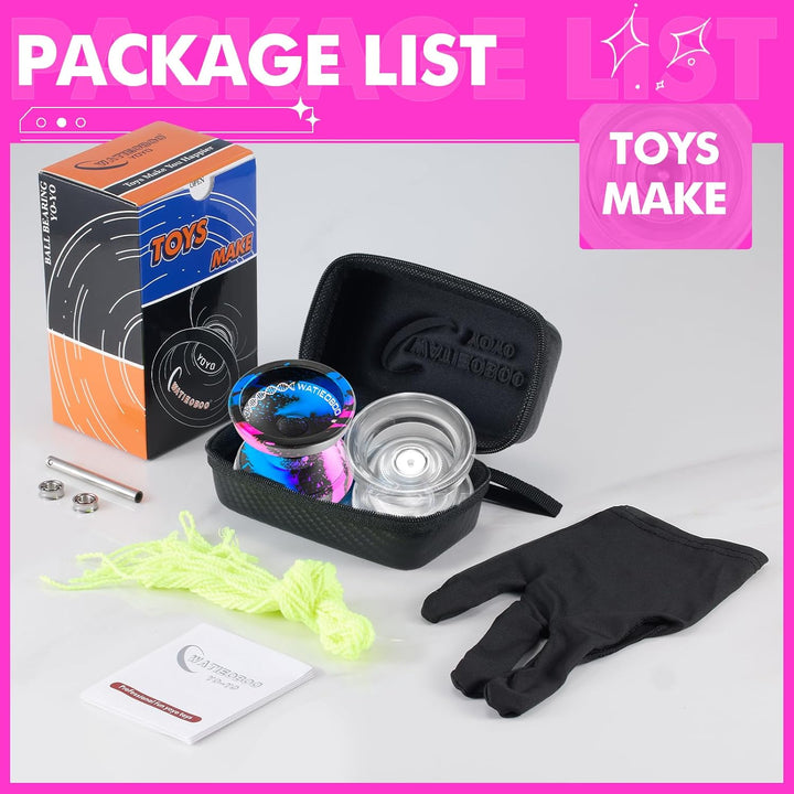 WATIEOBOO Dual-Purpose yoyo - C130 Professional Non-Rresponsive yoyos & P02 Responsive yo-yo, Alloy