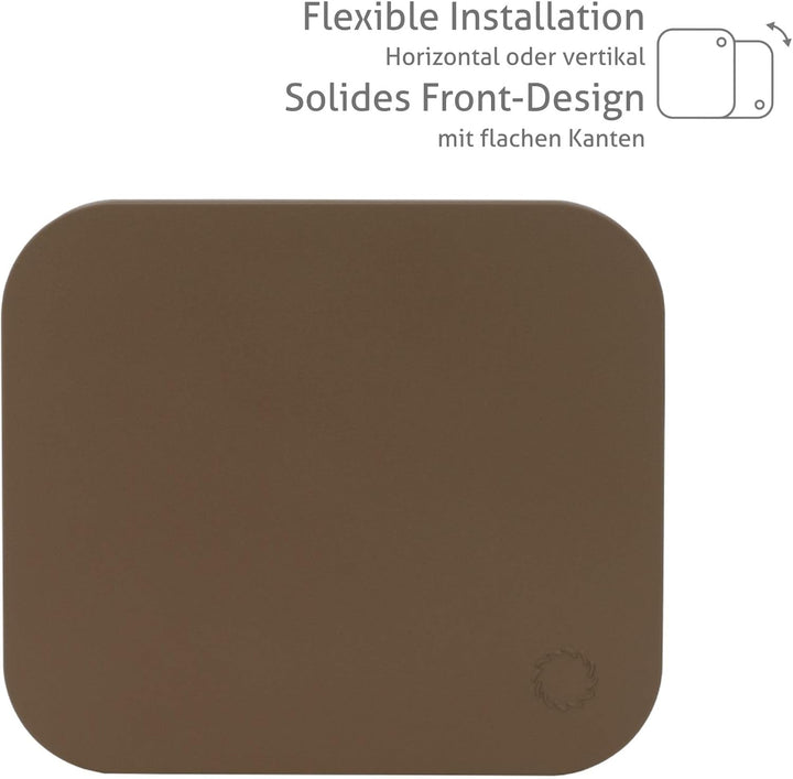 Turbionaire Trend 100 SDCC Abluftventilator, für Badezimmer, Küche, Wand/Decke, Frontplatte dunkles