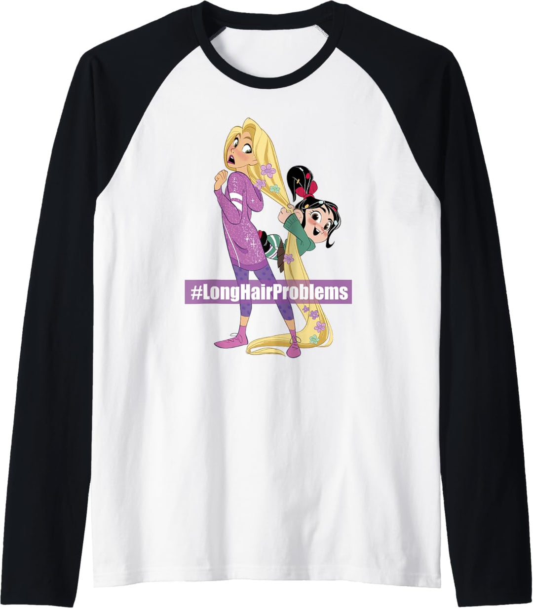 Disney Wreck It Ralph 2 Comfy Princess Rapunzel Long Raglan