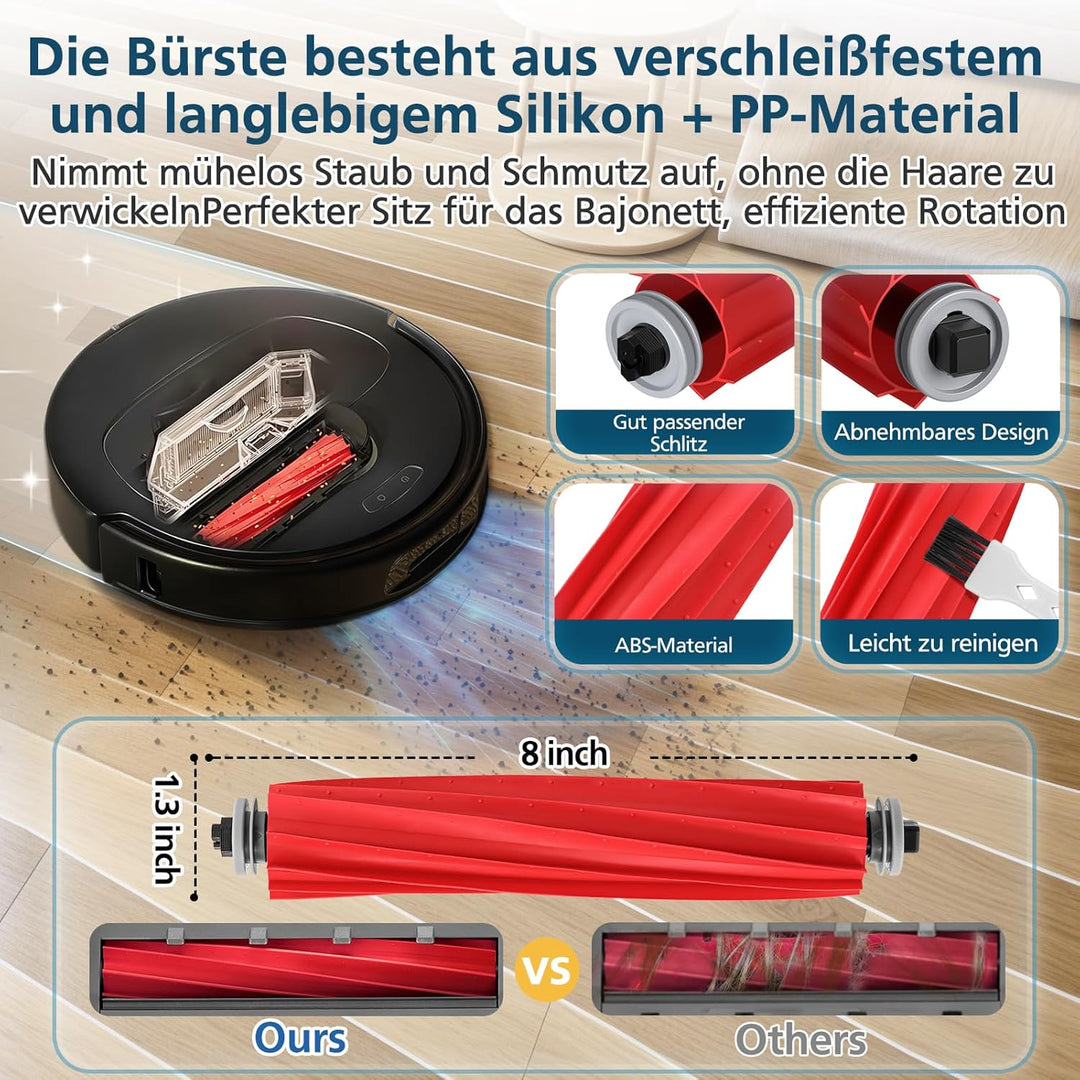 22 Stück Zubehör für Roborock Qrevo S/Qrevo Pro/Qrevo Max V Saugroboter, Qrevo S/Qrevo Pro/Qrevo Max
