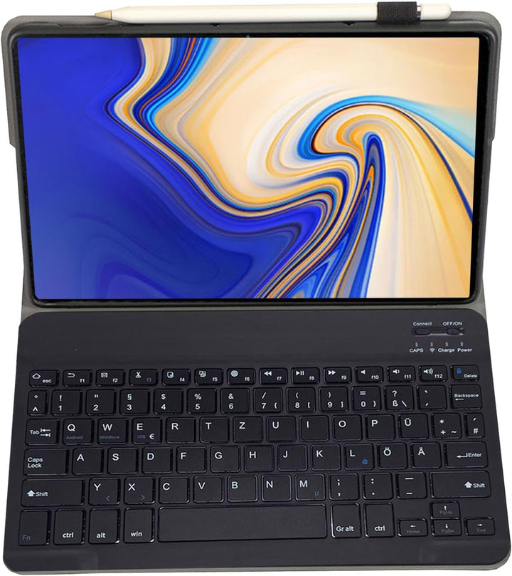 Tastatur Hülle für Samsung Galaxy Tab S4 10,5" Hülle mit Tastatur Magnetische Abnehmbare Deutsches Q