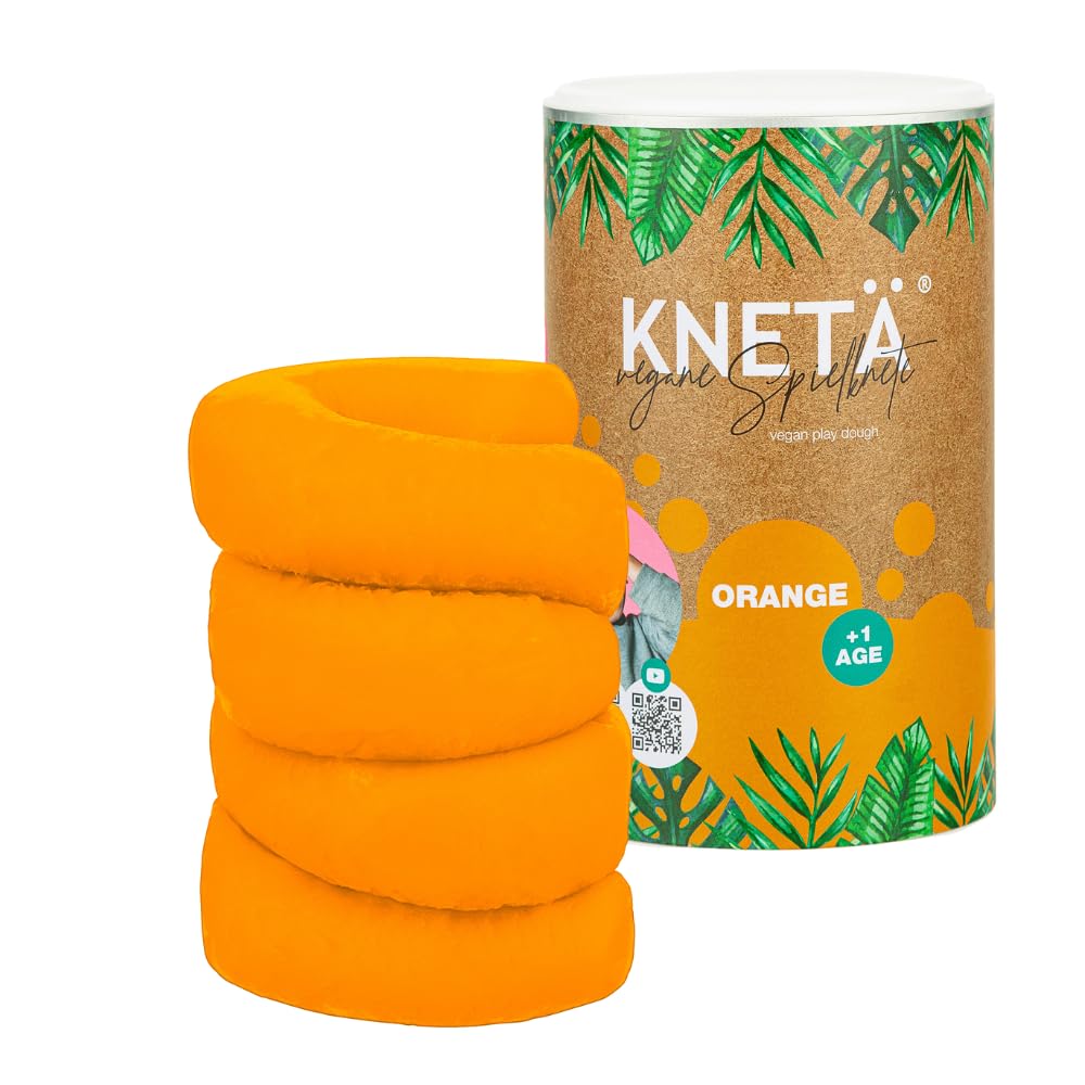 KNETÄ XXL Papierdose (1.000g) - Vegane Spielknete für Kinder ab 1 Jahr I Made in Germany (ORANGE), O