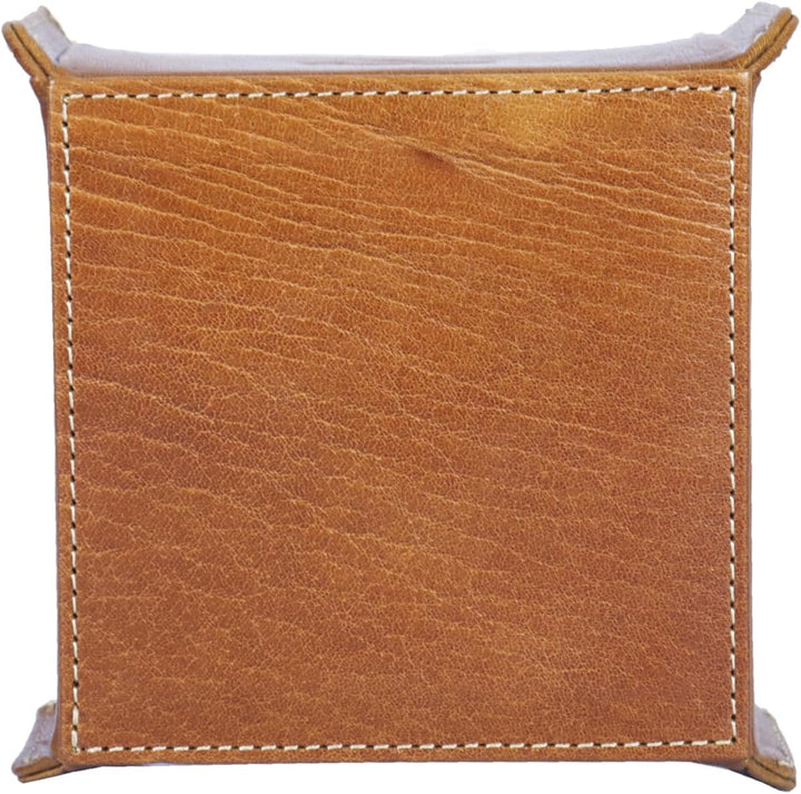 Alpenleder Notizzettelspender - Modell: PACKERL (Handgefertigt) - Nachhaltiges Bio-Leder aus regiona