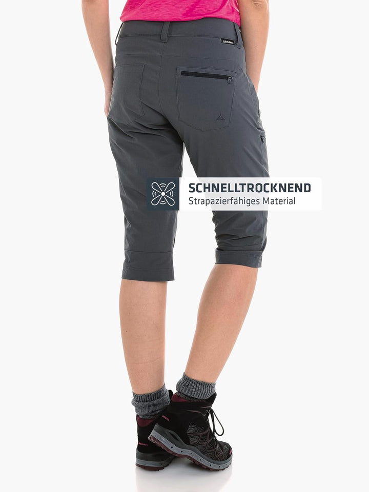 Schöffel Damen Pants Caracas6, leichte und kühlende Wanderhose aus elastischem Stoff, vielseitige Ou