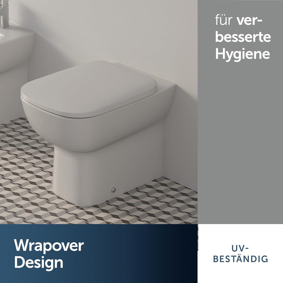 Ideal Standard T318201 Original Slim Toilettensitz Serie Esedra New, weiss Normaler Verschluss, Norm
