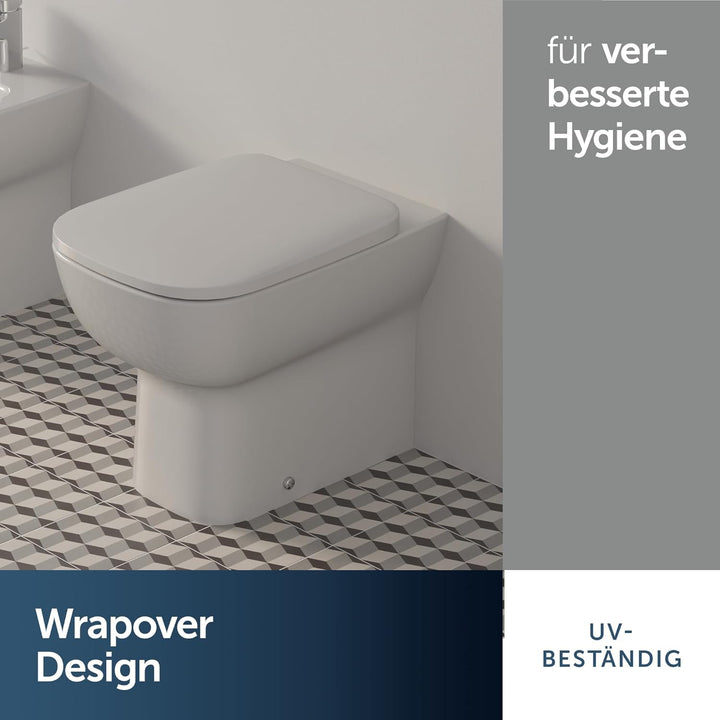 Ideal Standard T318201 Original Slim Toilettensitz Serie Esedra New, weiss Normaler Verschluss, Norm