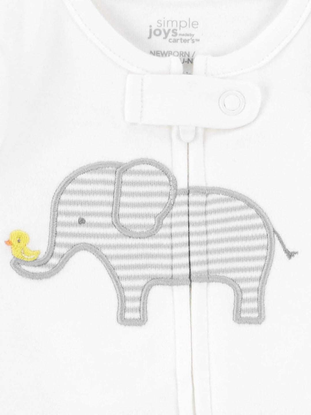 Simple Joys by Carter's Baby - Mädchen 3-Pack Sleep and Play Sleepers (3er Pack) 3-6 Monate Hellgrau