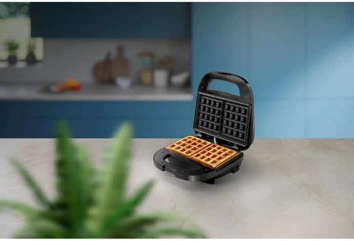 Philips Waffle Maker Series 3000 HD2332/90, 750 W, 240 V, Non-stick plates, Black