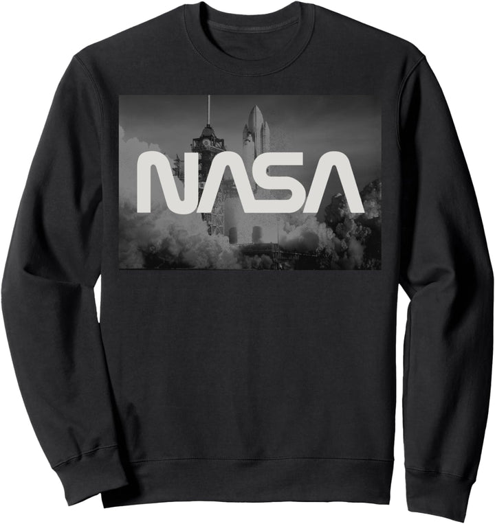 NASA Gray & White Panel Logo Sweatshirt