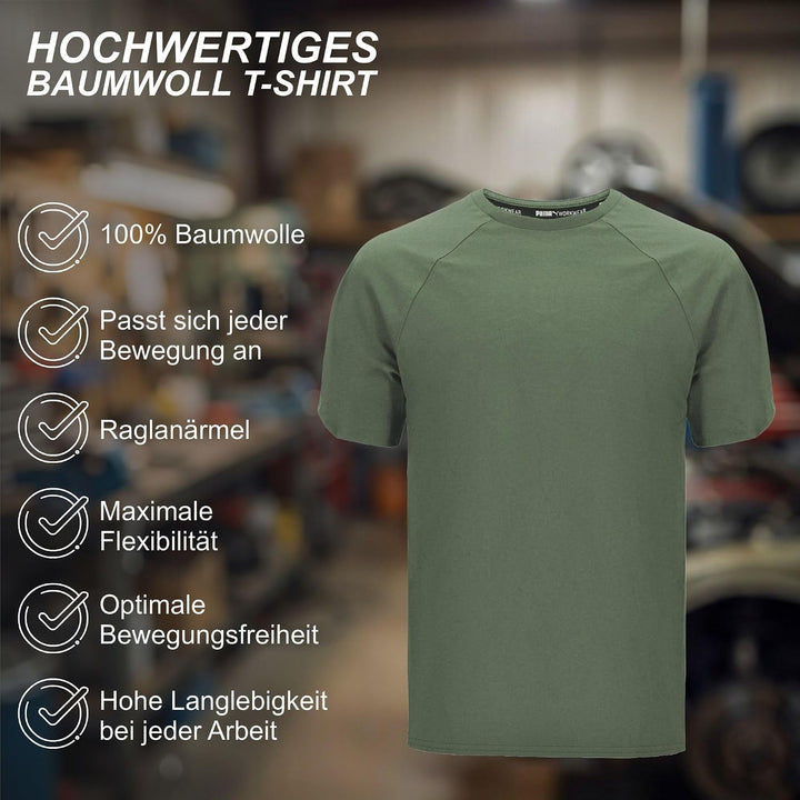 PUMA Workwear Herren Shirt aus 100% Baumwolle - Strapazierfähiges und atmungsaktives Gewebe - Bequem