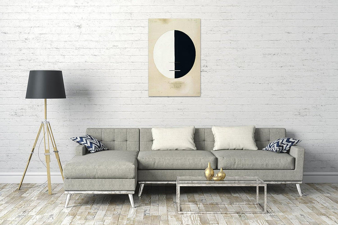 Leinwand (60x80cm): Hilma af Klint - Buddha's Standpunkt im irdischen Leben, Nr 60x80 cm, 60x80 cm