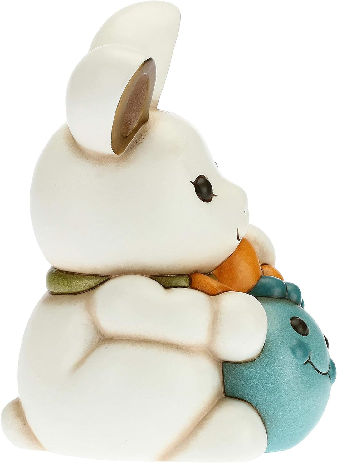 THUN - Entzückendes Joy-Kaninchen mit blauem Ei - Geschenkidee - Linie Color Your Easter - Keramik -
