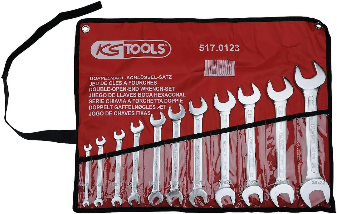 KS Tools 517.0123 CLASSIC Doppel-Maulschlüssel-Satz, 11-tlg., 6x7-30x32mm