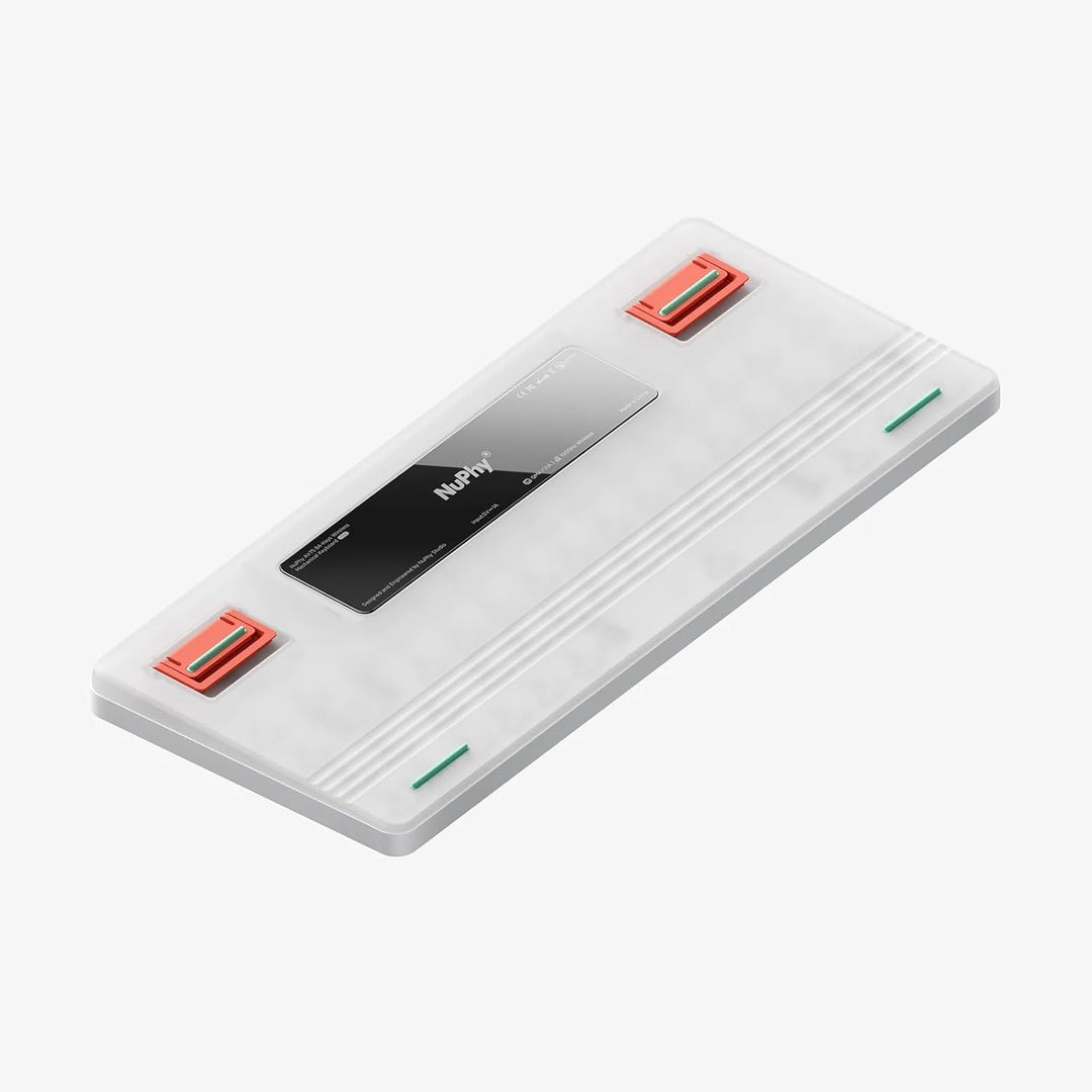 nuphy Air75 V2 Kabellose mechanische Tastatur, 84 Tasten RGB Hot-Swap Tastatur, unterstützt Bluetoot