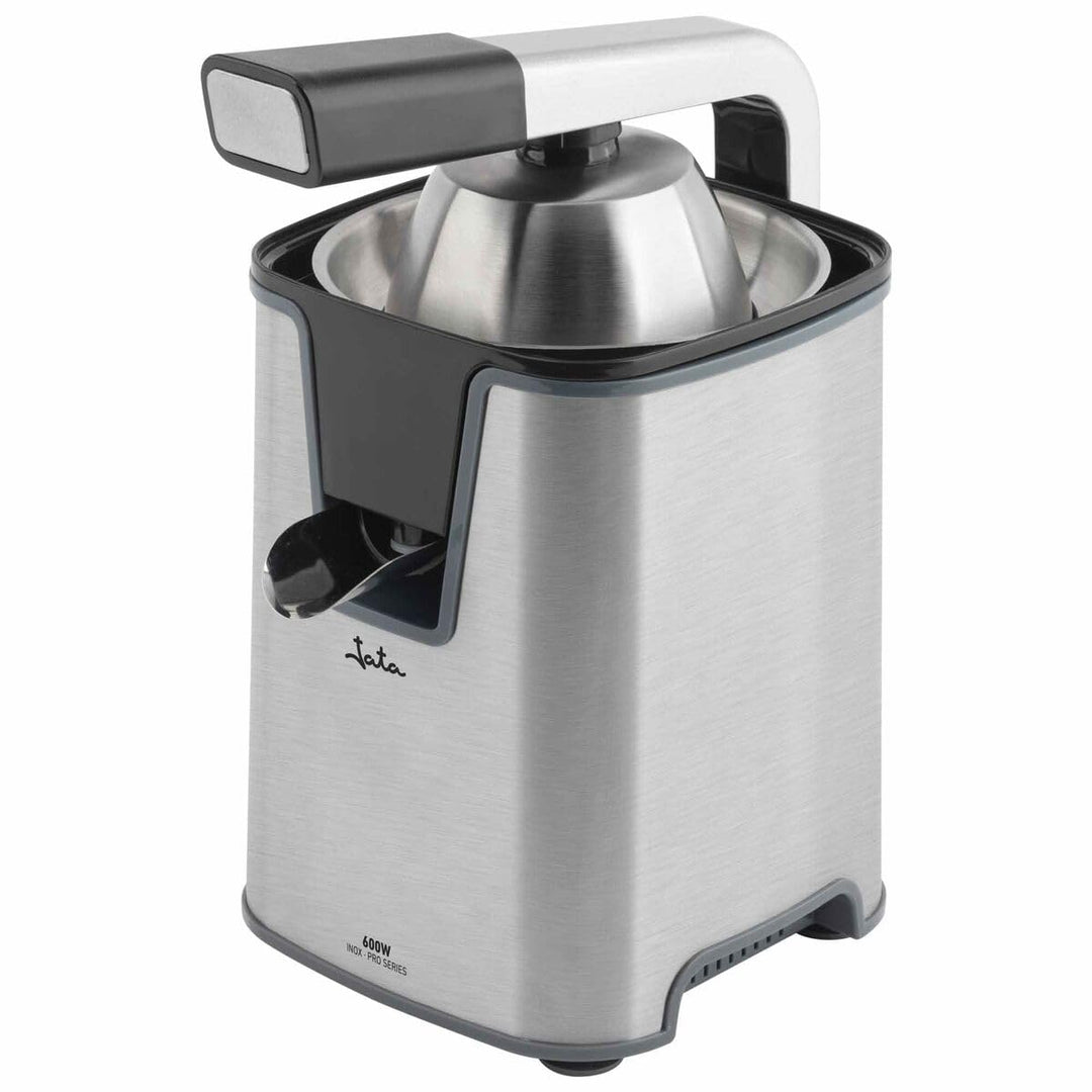 Jata JEEX1155 Elektrische Orangenpresse, 600 W, mit Arm, Doppelkegel für alle Obstsorten, abnehmbar,