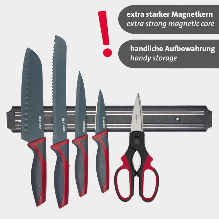 Westmark magnetische Messerleiste Black – Die hochwertige Magnetleiste hält ihre Küchen-Messer kling