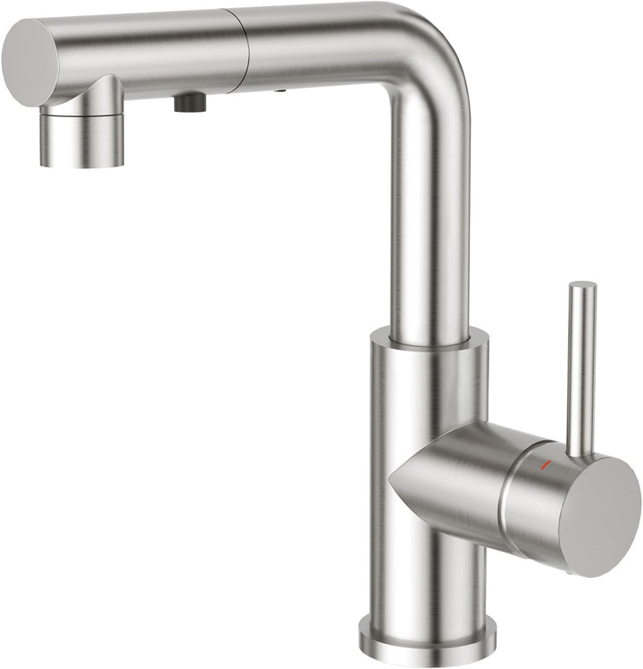 CREA Wasserhahn Küche mit 3 Funktionen Brause,360° Drehbar Hochdruck Einhebelmischer Mischbatterie S
