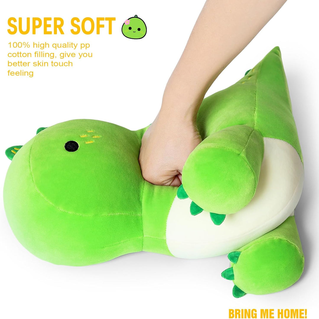 shownicer Plüschtier Dinosaurier Kuscheltier Stofftier Kawaii Dino Plüsch Kissen Spielzeug Plüschsau