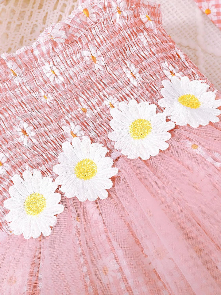 Sommerkleidung für Kleinkinder und Babys ärmelloses Sommerkleid mit Blumenmuster und süsser Mütze Kl