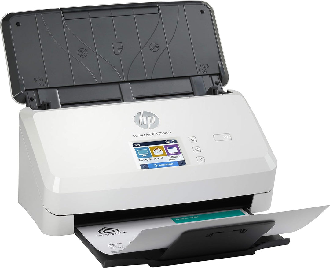 HP - HP - Scanjet Pro N4000 snw1 600 x 600 DPI Scanner mit Vorlageneinzug Schwarz, Weiss A4