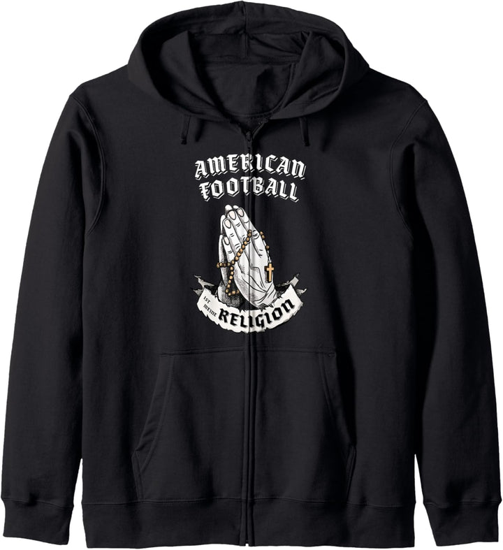 American Football ist meine Religion I Lustiges Geschenk Kapuzenjacke