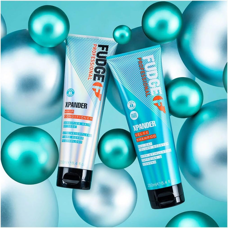 Fudge Professional Xpander Volumizing Shampoo | 180 % dickeres und 80 % kräftigeres Haar, für feines