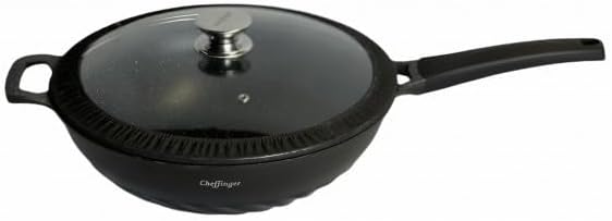 WOK Wokpfanne Pfanne mit Glasdeckel Induktion Ø 32 cm CF-DW32