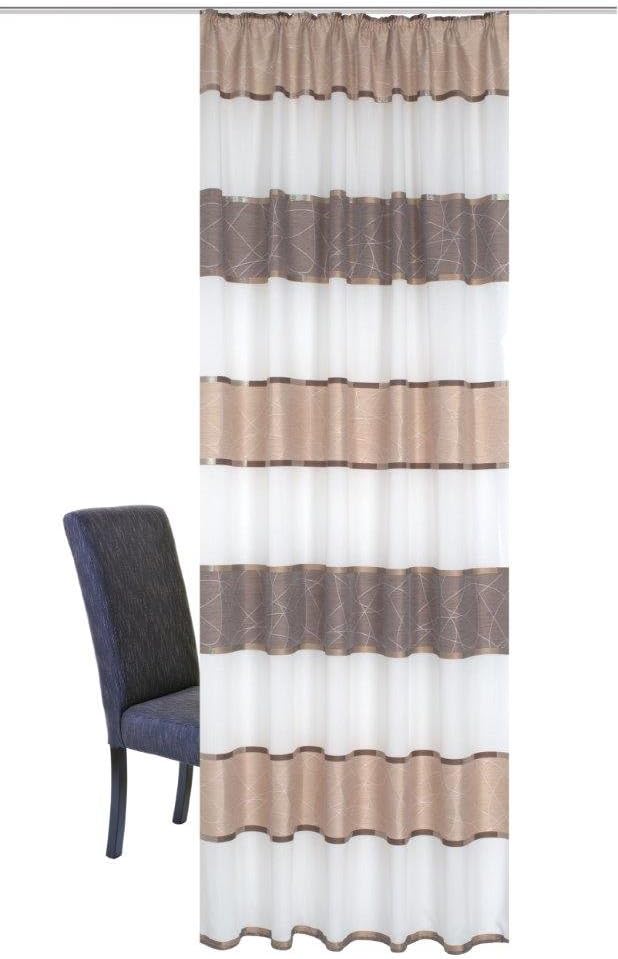 Home fashion Fertigschal, Stoff, Cappuccino, 245 cm x 140 cm Cappuccino 245 cm x 140 cm, Cappuccino