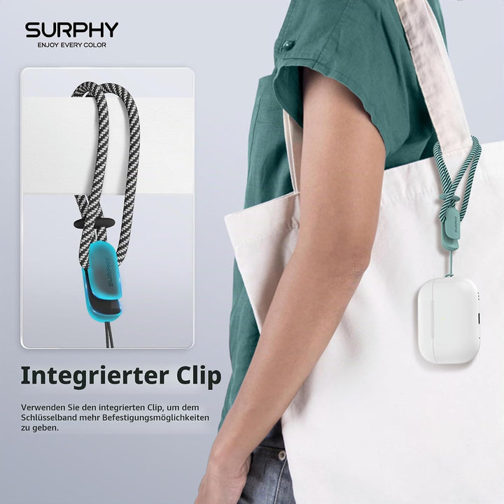 SURPHY 3 Stück Handschlaufe Handy Verstellbares mit Patch, Handykette Kurz Universal Handyband Schlü