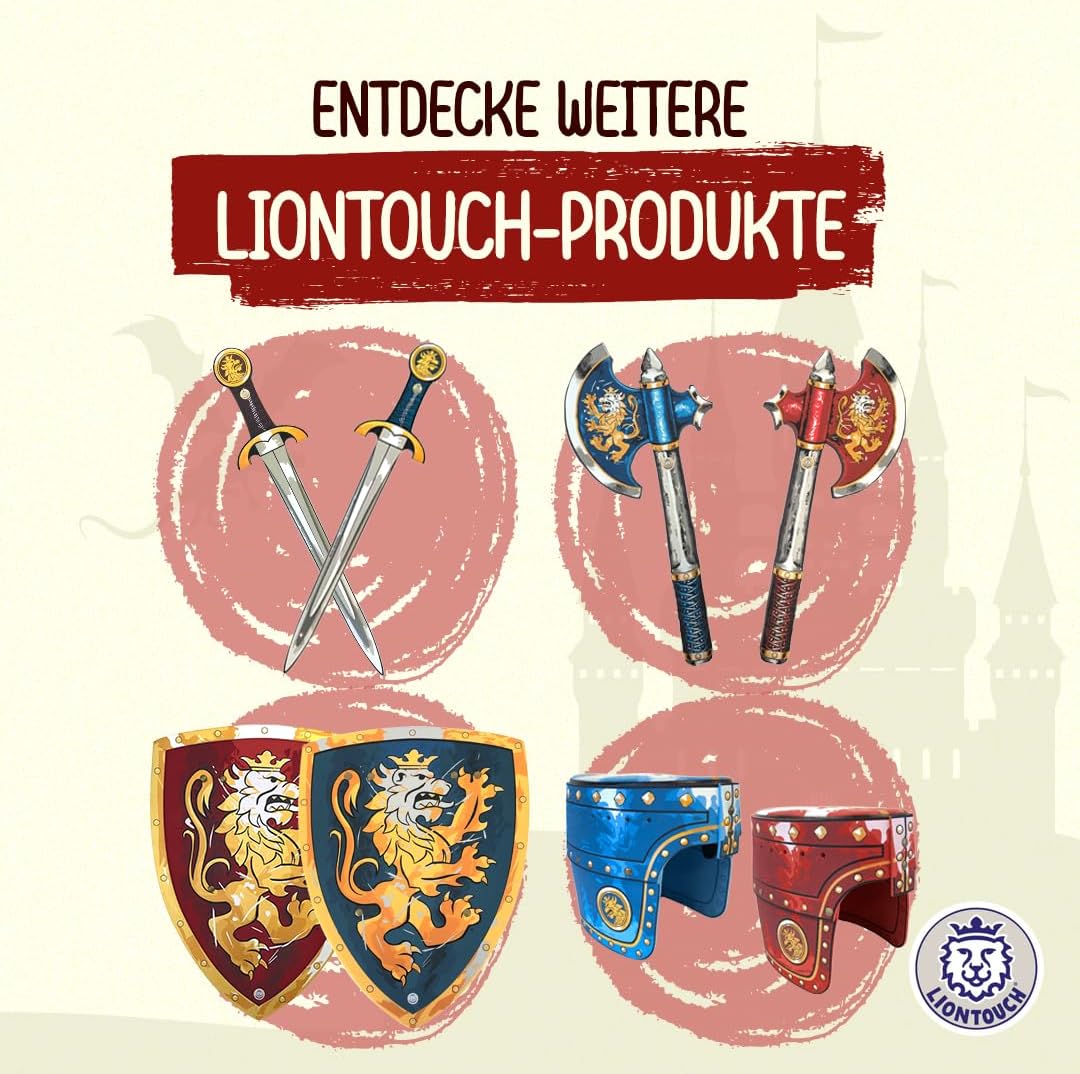 Liontouch Edle Ritter Umhänge, Blau & Rot | Mittelalterliche Spielzeugumhänge Für Zwei Kinder Mit Go