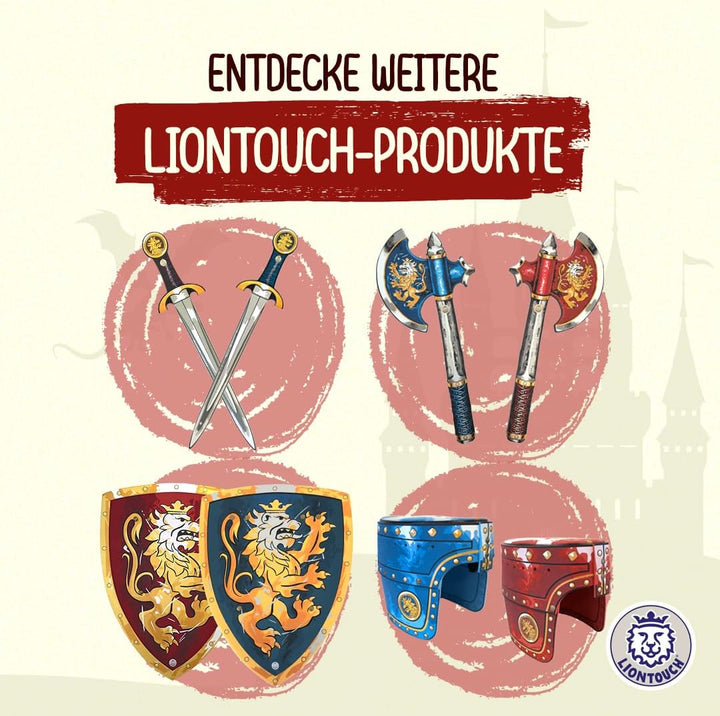 Liontouch Edle Ritter Umhänge, Blau & Rot | Mittelalterliche Spielzeugumhänge Für Zwei Kinder Mit Go