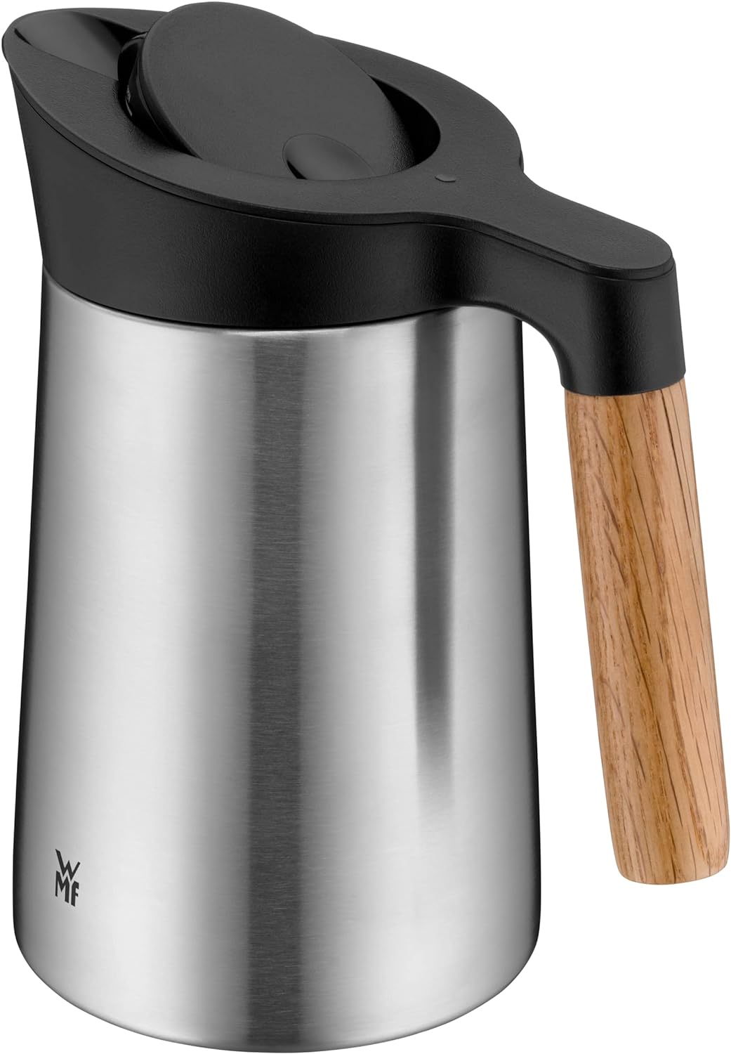 WMF Kineo doppelwandige Isolierkanne 0,6l, Thermoskanne Edelstahl mit Klick-Verschluss, Kaffeekanne