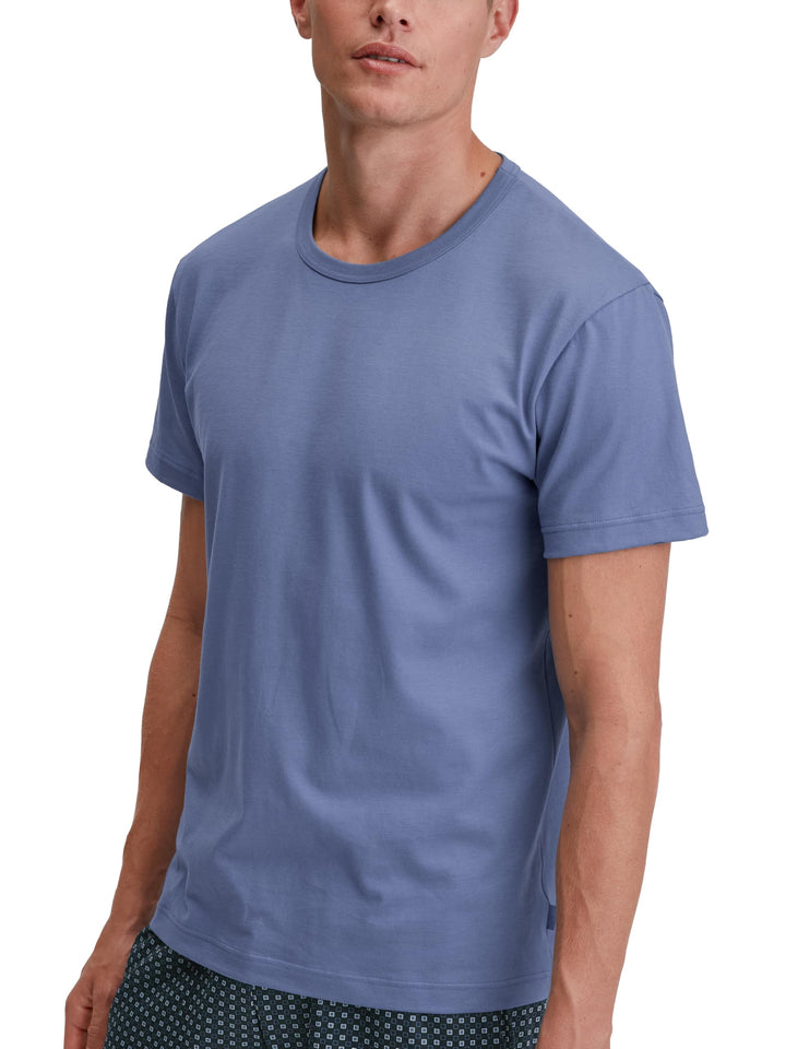 CALIDA Herren Rmx Sleep Shirt T-Shirt (1er Pack) 46-48 Coastal Fjord, 46-48 Coastal Fjord