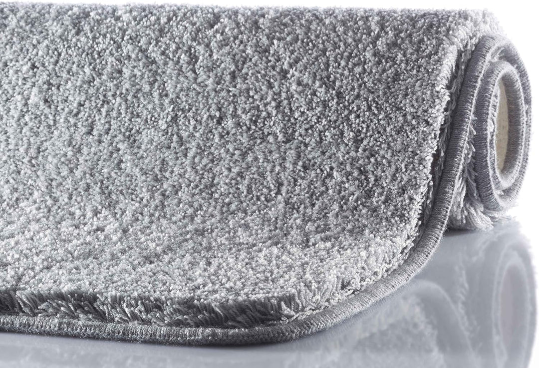 Grund Melange Badteppich, Acryl, Silber, 50 x 60 cm 50 x 60 cm Silber, 50 x 60 cm Silber