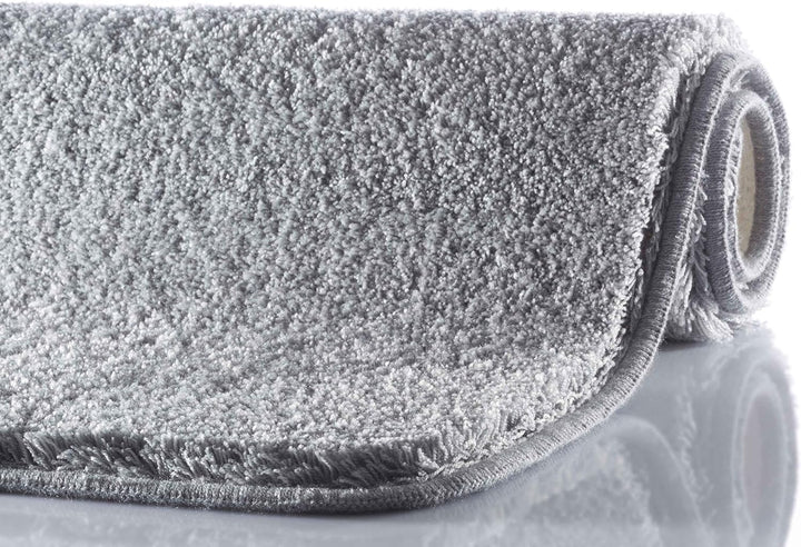 Grund Melange Badteppich, Acryl, Silber, 50 x 60 cm 50 x 60 cm Silber, 50 x 60 cm Silber