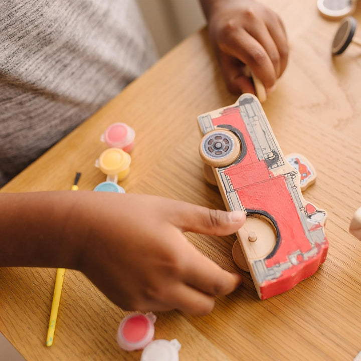 Melissa &amp; Doug Paw Patrol hölzernes Mal- und Bastelset | 3+| Fahrzeuge und Kinderspielzeug | Geschen