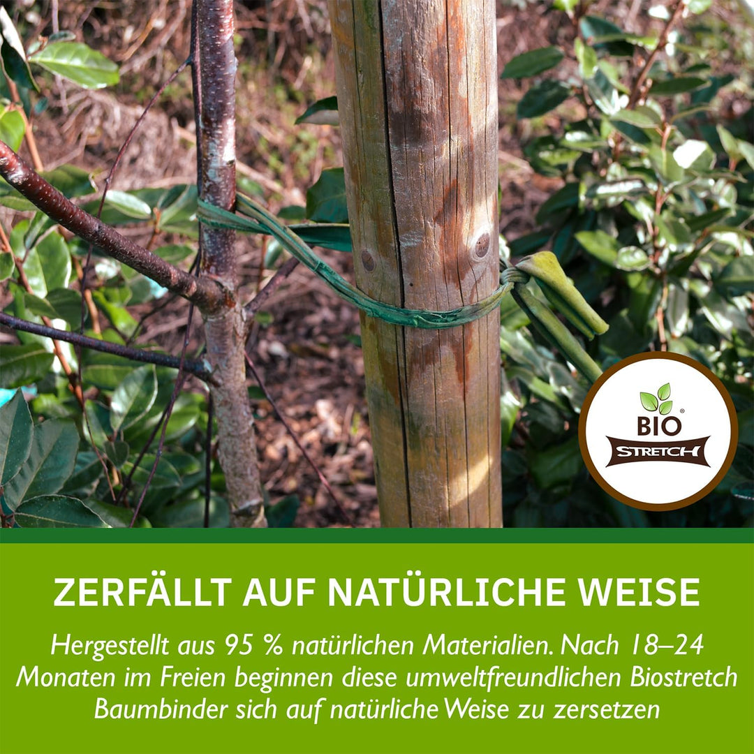 Bio-Stretch Extra Breite Weiche Garten-Pflanzenbinder – Starke und Dehnbare Unterstützung für Grosse
