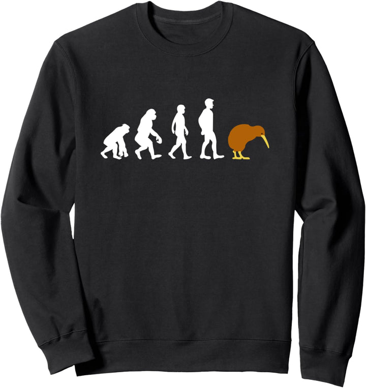 Kiwi Vogel Lustiges Evolution Design Sweatshirt