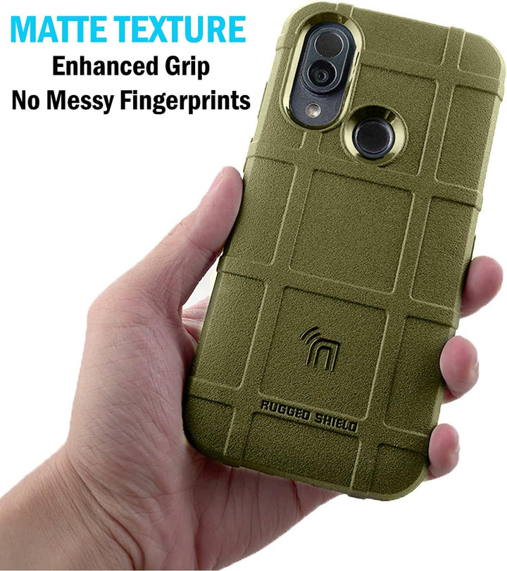 Nakedcellphone Special Ops Tactical Armor Rugged Shield Schutzhülle für CAT S62 PRO Smartphone, Anti