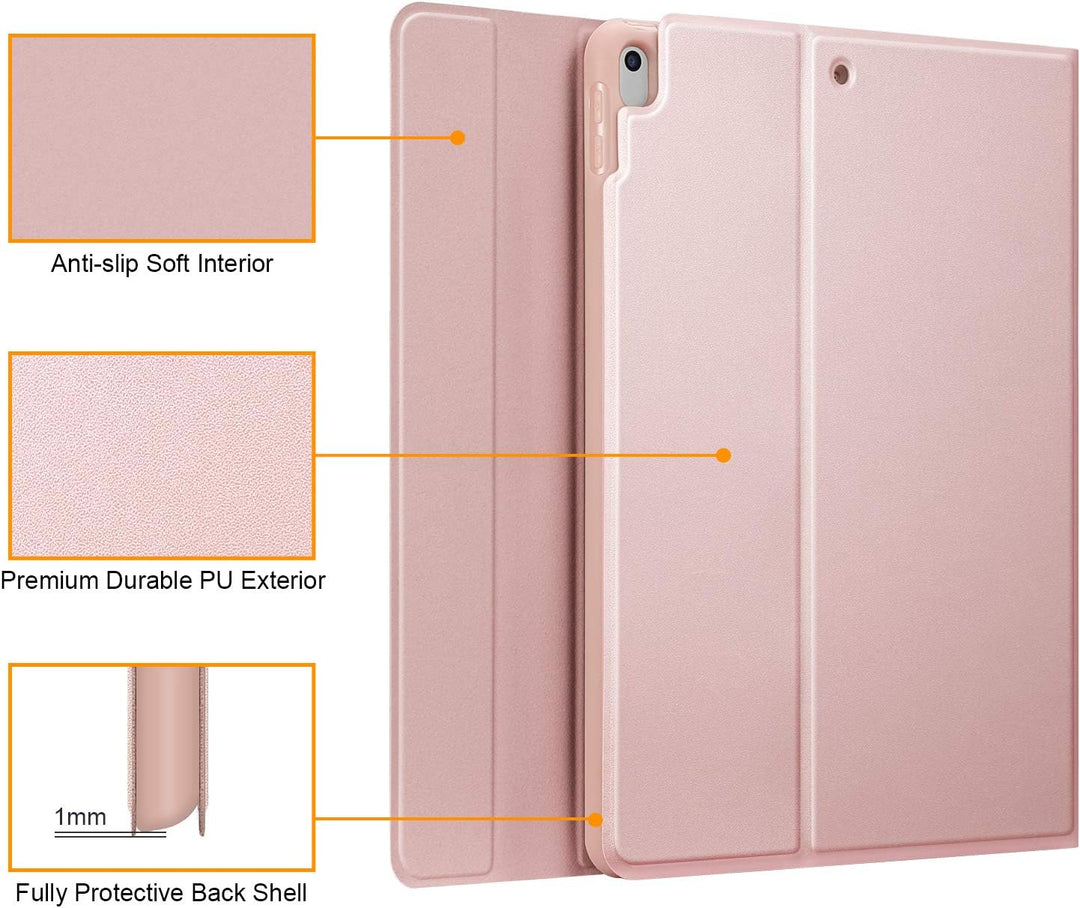 Fintie Tastatur Hülle für iPad Air 10.5" 2019 (3. Generation) / iPad Pro 10.5" 2017, Soft TPU Rückse
