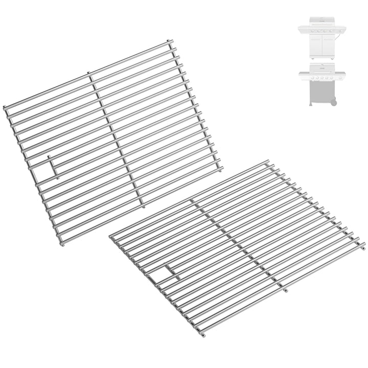 43,2 × 67 CM Edelstahl Grillroste für Nexgrill 4 Brenner 720-0830H 720-0670A 720-0783E 720-0958A, 5
