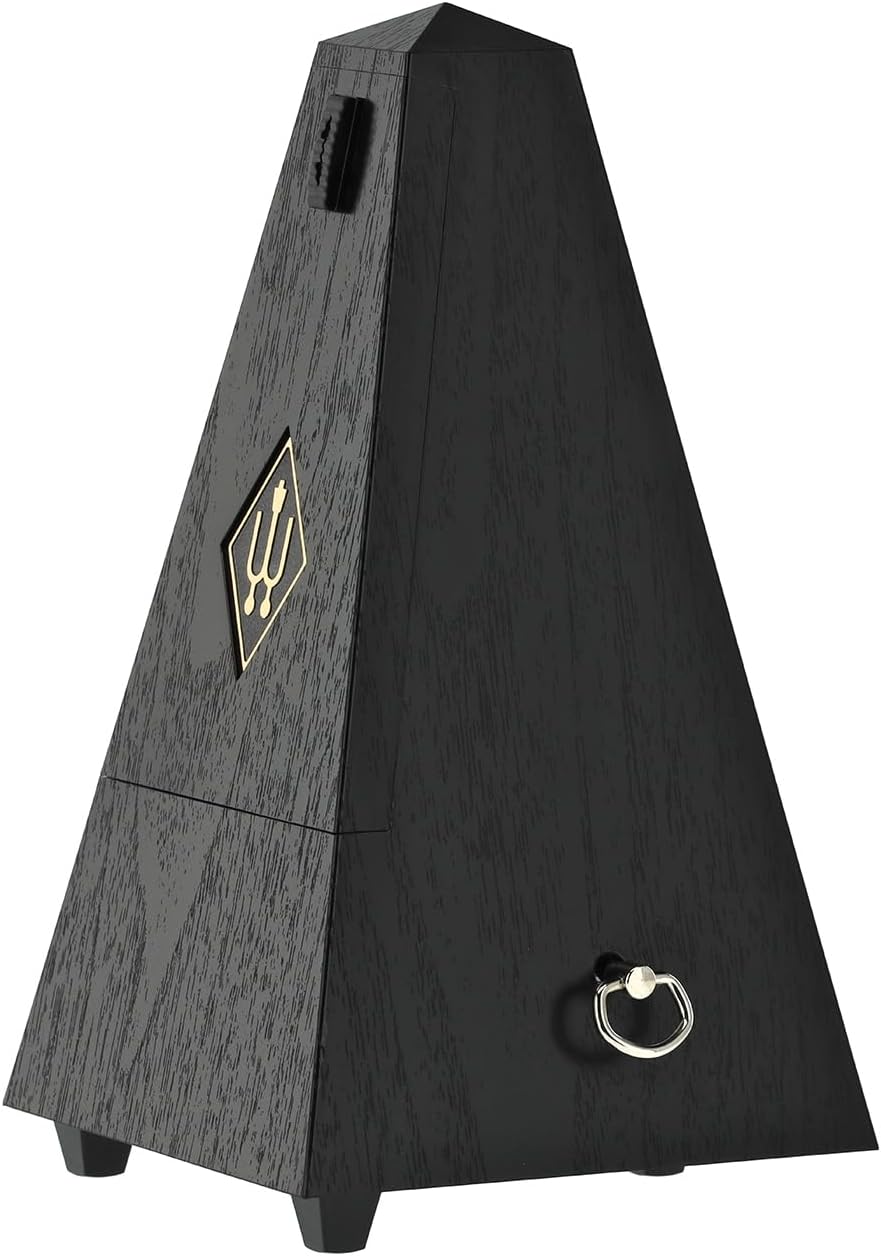 Wittner Metronom 845161 Kunststoffgehäuse ohne Glocke Taktell Pyramidenform schwarz schwarz Single,